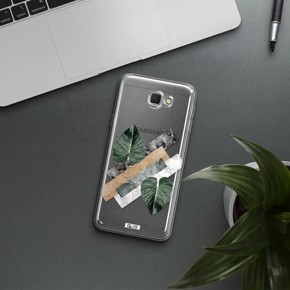Tropical Leaves Samsung J5 Prime Clear TPU Case