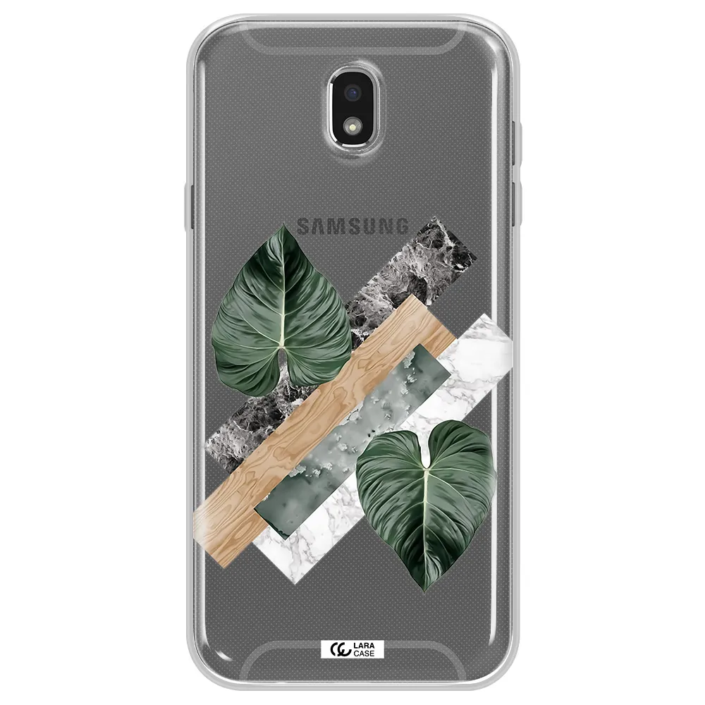 Tropical Leaves Samsung J7 Pro Clear TPU Case