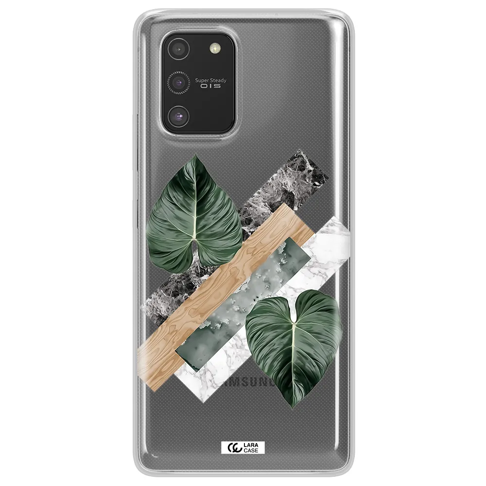 Tropical Leaves Samsung S10 Lite Clear TPU Case