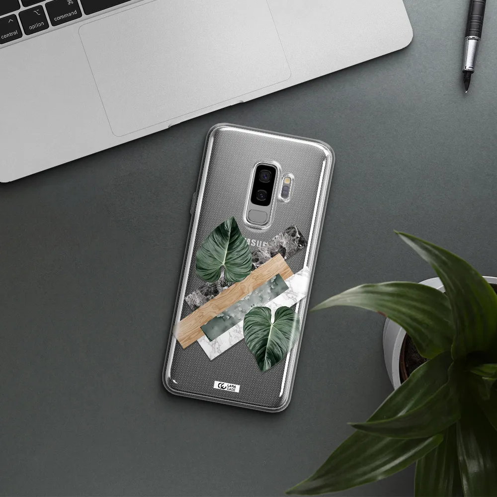 Tropical Leaves Samsung S9 Plus Clear TPU Case