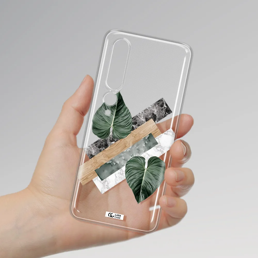 Tropical Leaves Xiaomi Mi 10 Pro Clear TPU Case