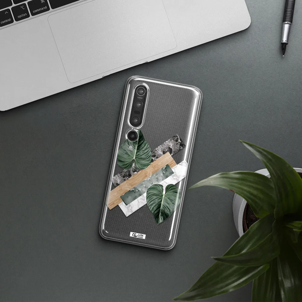 Tropical Leaves Xiaomi Mi 10 Pro Clear TPU Case