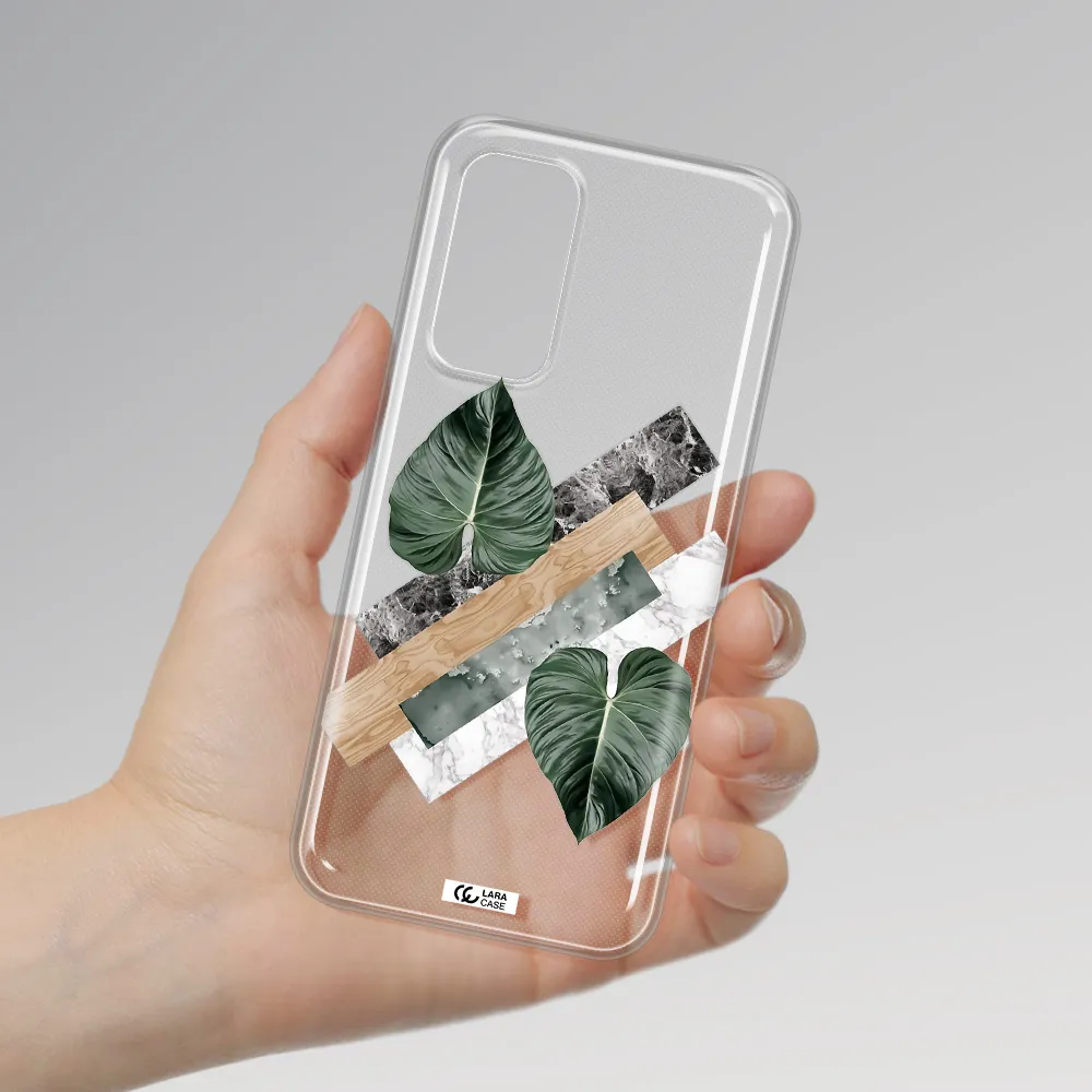 Tropical Leaves Xiaomi Mi 10 T Pro Clear TPU Case