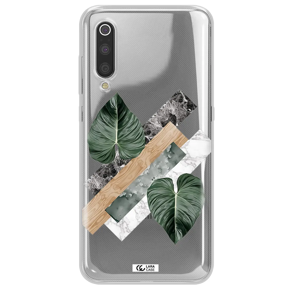 Tropical Leaves Xiaomi Mi 9 Clear TPU Case