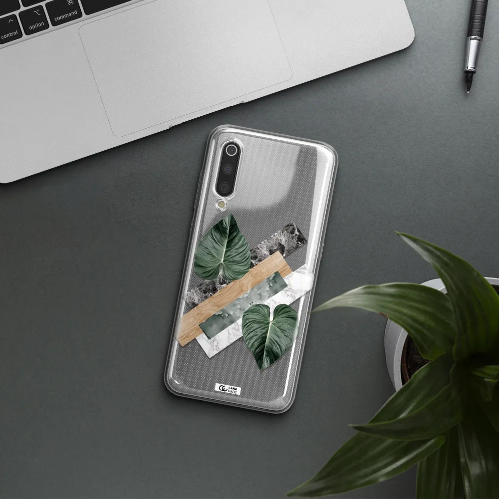 Tropical Leaves Xiaomi Mi 9 Clear TPU Case