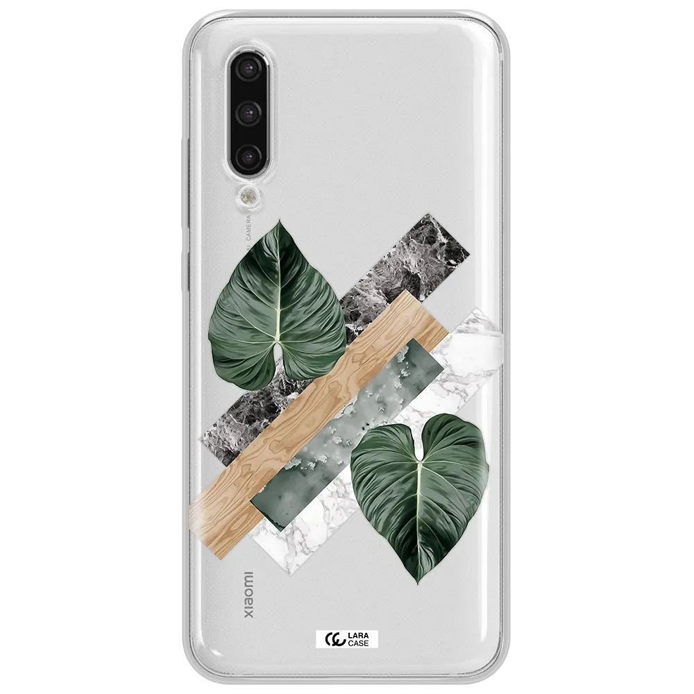 Tropical Leaves Xiaomi Mi 9 Lite Clear Tpu Case