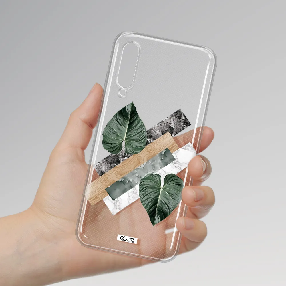 Tropical Leaves Xiaomi Mi A3 Clear Tpu Case