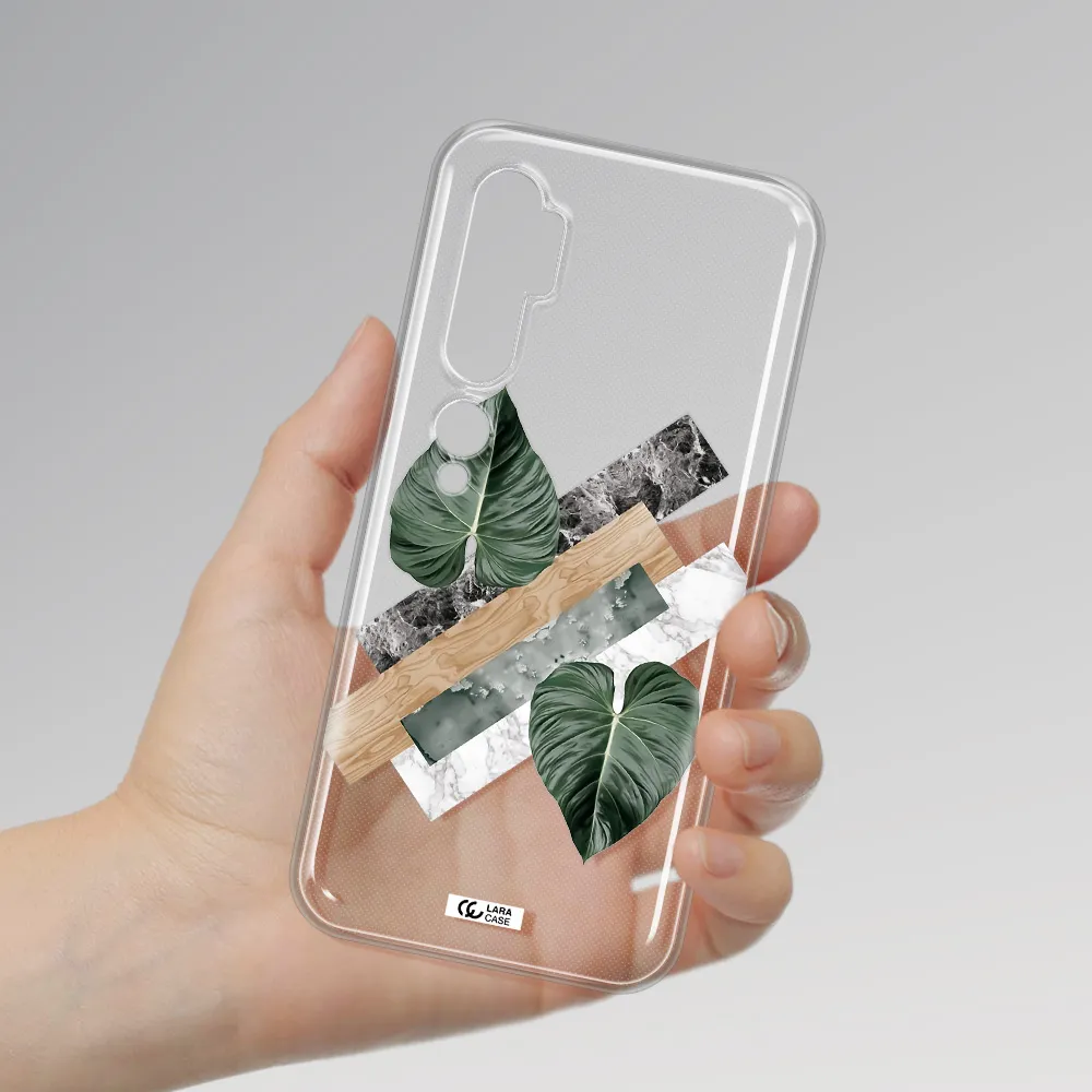 Tropical Leaves Xiaomi Mi Note 10 Clear TPU Case