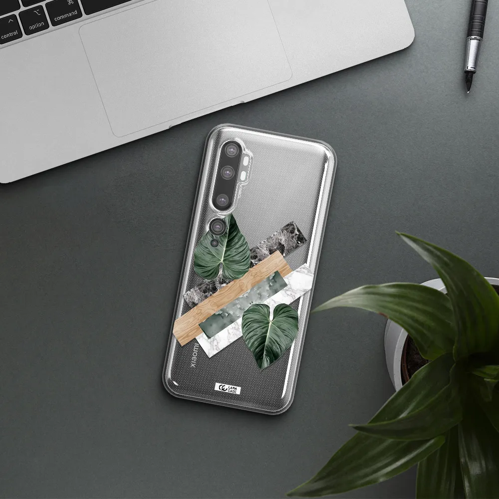 Tropical Leaves Xiaomi Mi Note 10 Clear TPU Case