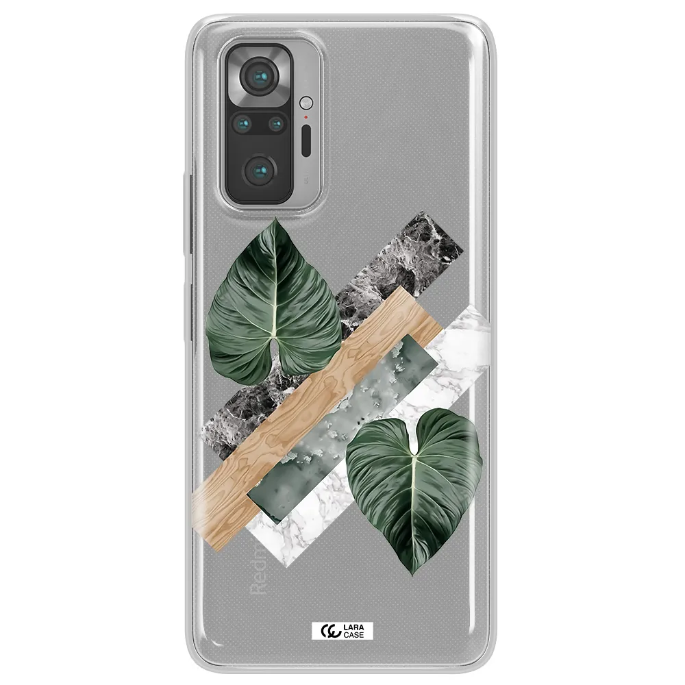 Tropical Leaves Xiaomi Note 10 Pro Clear TPU Case
