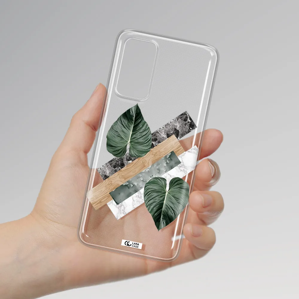 Tropical Leaves Xiaomi Note 11 Pro Clear TPU Case