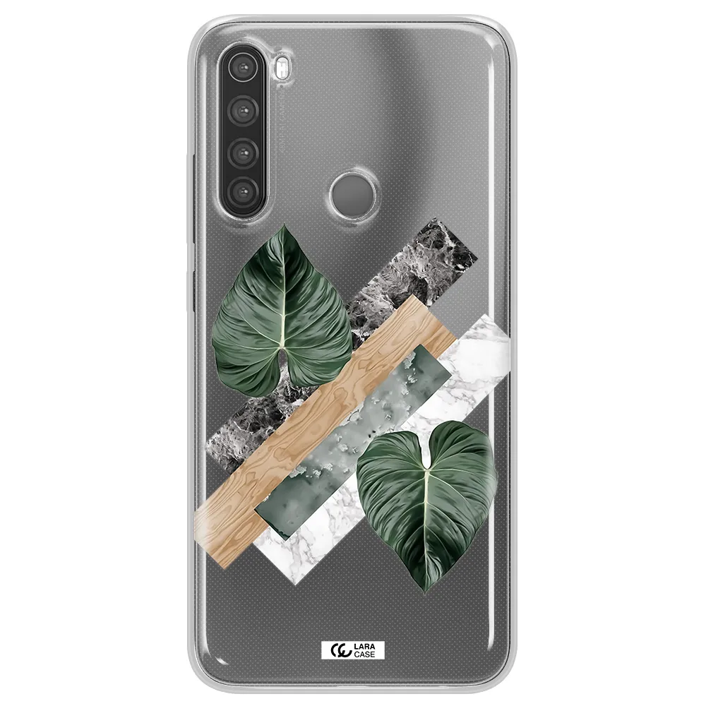 Tropical Leaves Xiaomi Note 8 Clear TPU Case