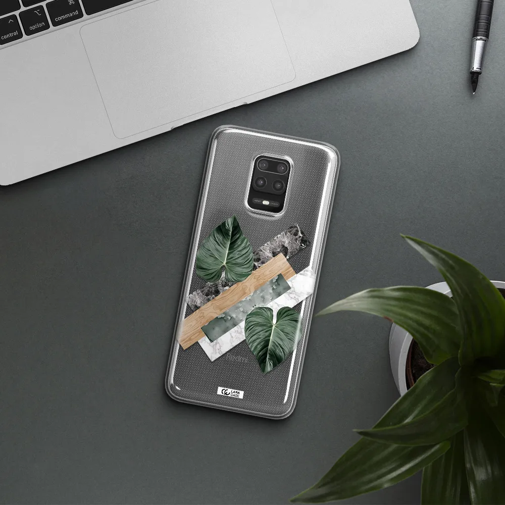 Tropical Leaves Xiaomi Note 9S Clear TPU Case