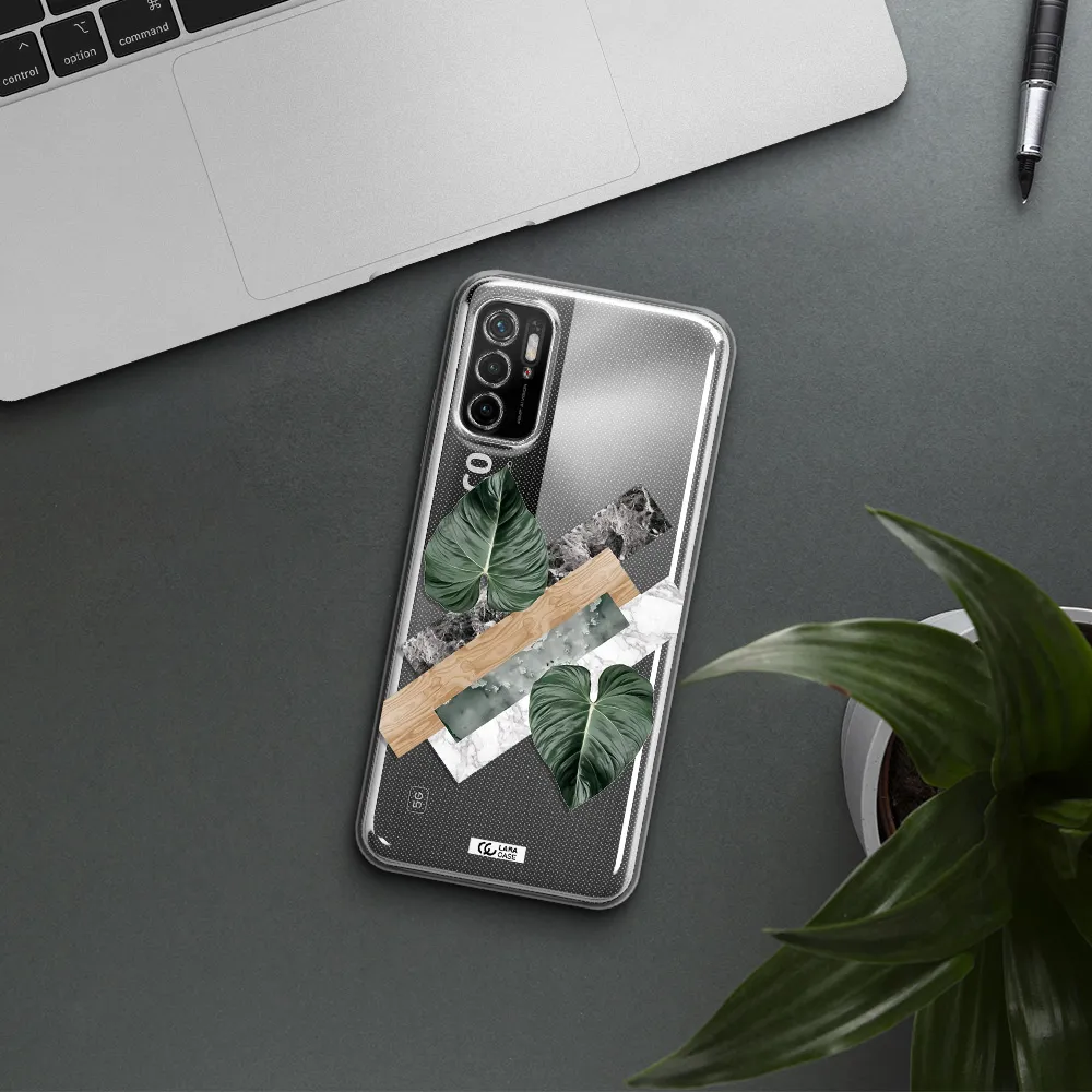 Tropical Leaves Xiaomi Poco M3 Pro Clear Tpu Case