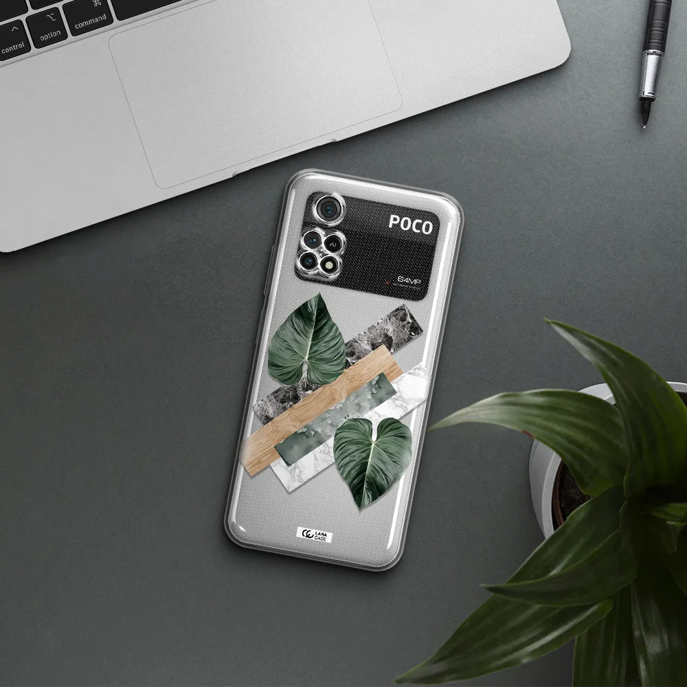 Tropical Leaves Xiaomi Poco M4 Pro 4G Clear Tpu Case