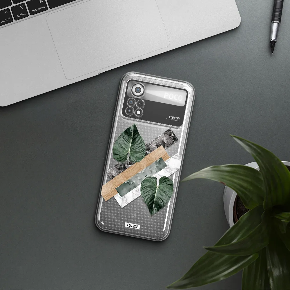 Tropical Leaves Xiaomi Poco X4 Pro Clear TPU Case