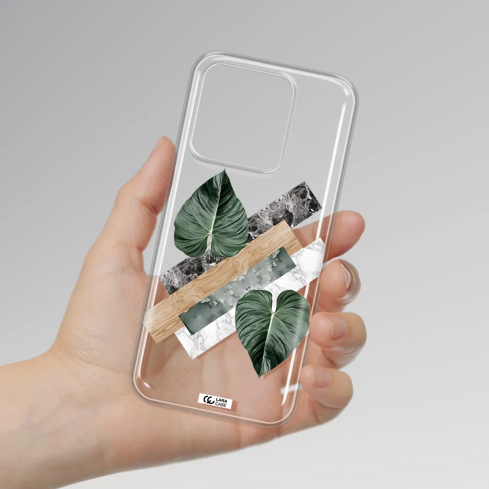 Tropical Leaves Xiaomi Redmi 10A Clear TPU Case