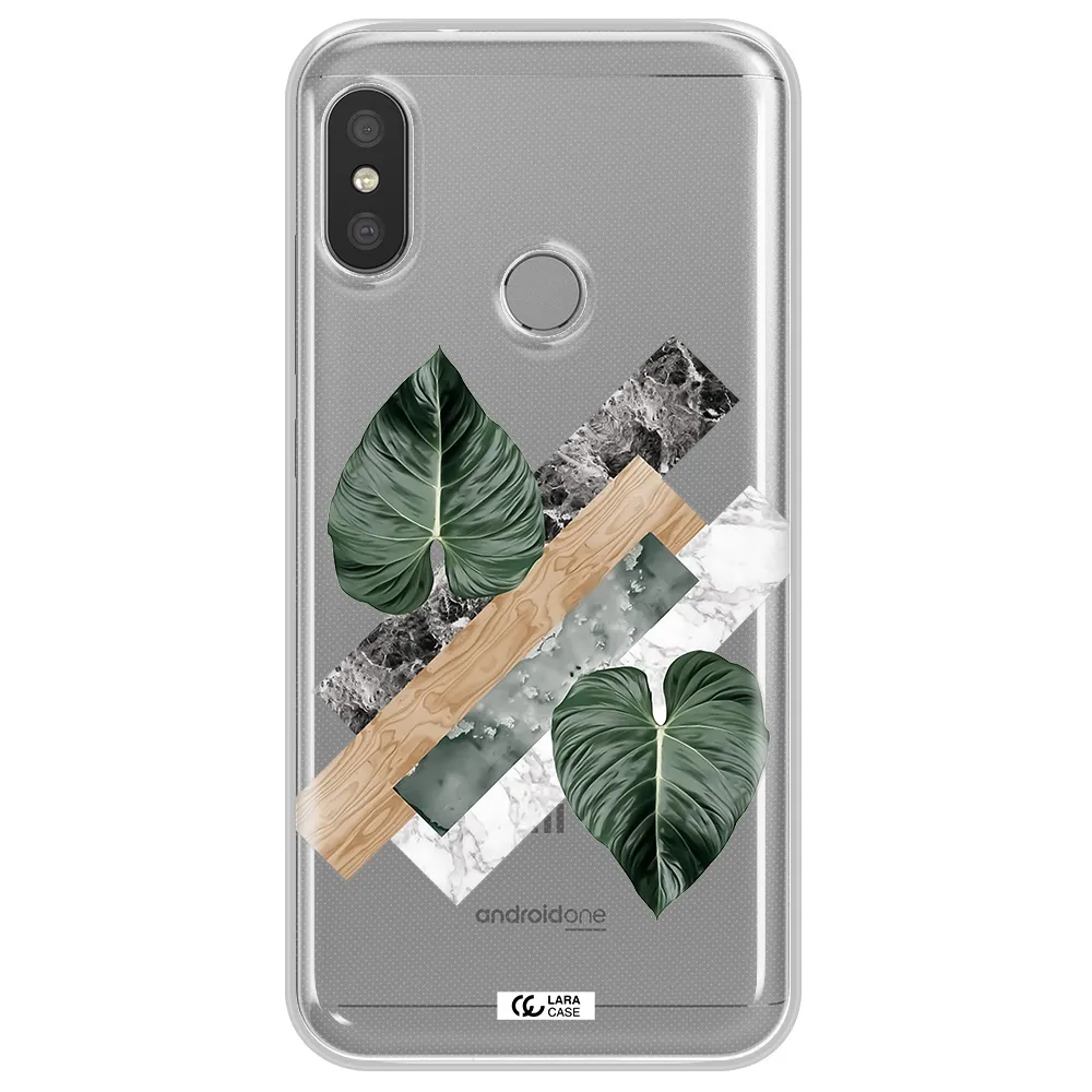 Tropical Leaves Xiaomi Redmi 6 Pro Clear TPU Case
