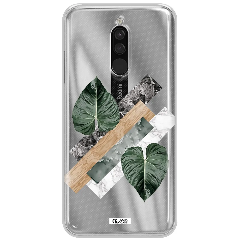 Tropical Leaves Xiaomi Redmi 8 Clear Tpu Case