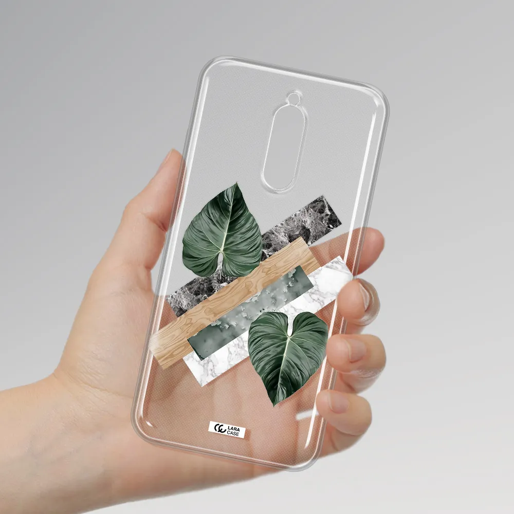 Tropical Leaves Xiaomi Redmi 8 Clear Tpu Case