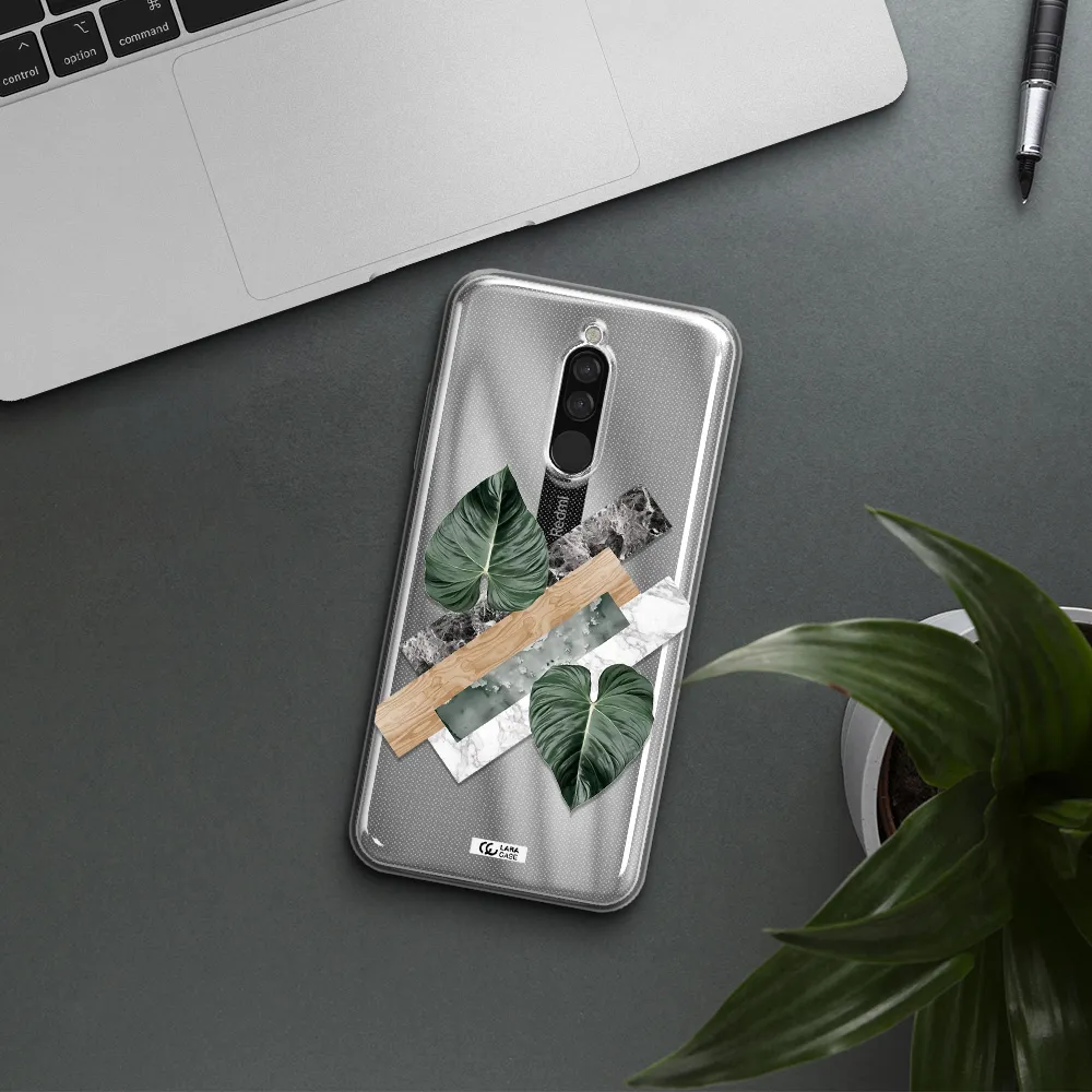 Tropical Leaves Xiaomi Redmi 8 Clear Tpu Case