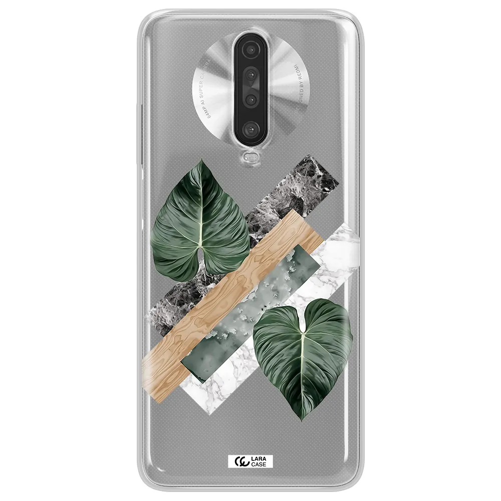 Tropical Leaves Xiaomi Redmi K30 Clear TPU Case