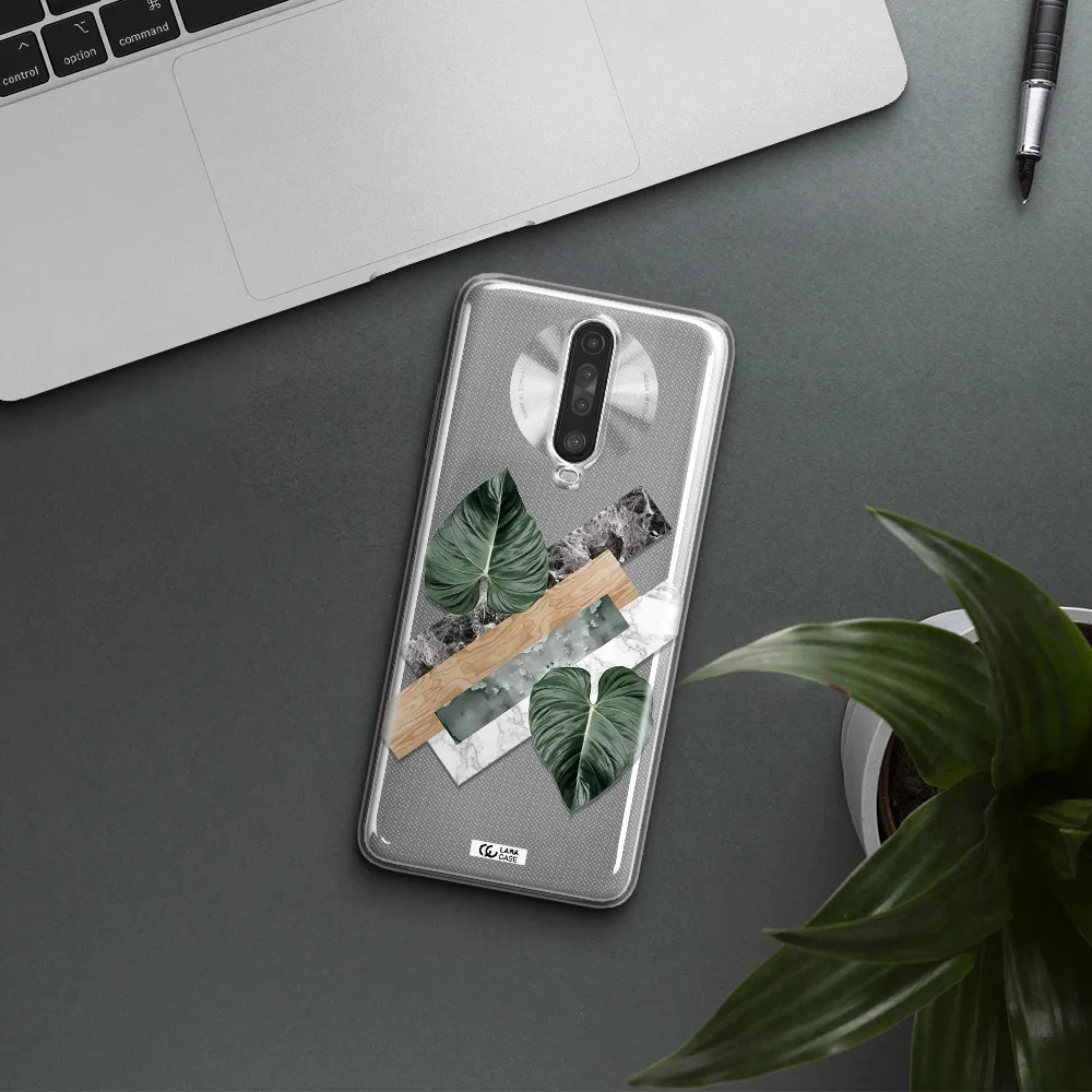 Tropical Leaves Xiaomi Redmi K30 Clear TPU Case