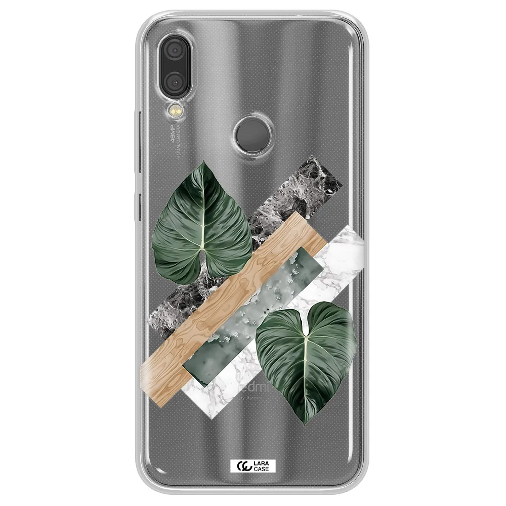 Tropical Leaves Xiaomi Redmi Note 7 Clear TPU Case