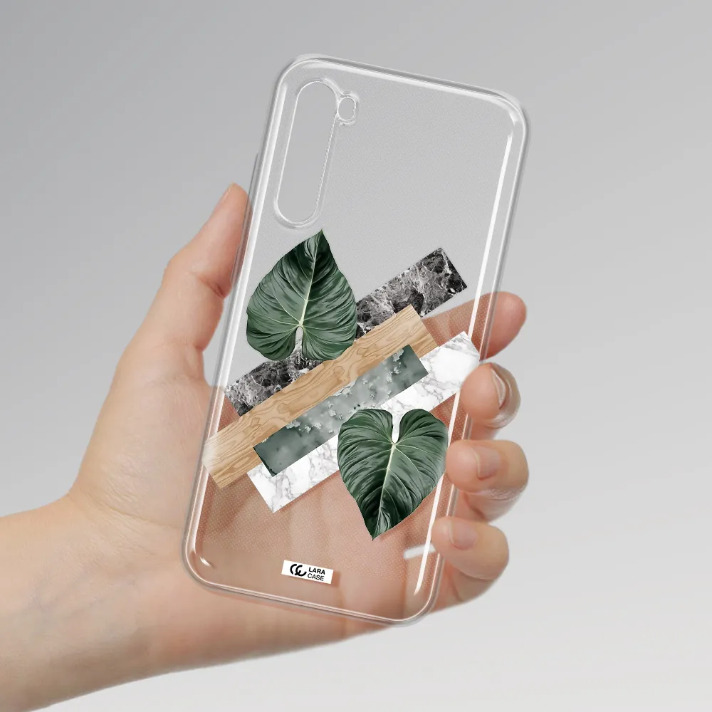 Tropical Leaves Xiaomi Redmi Note 8T Clear Tpu Case