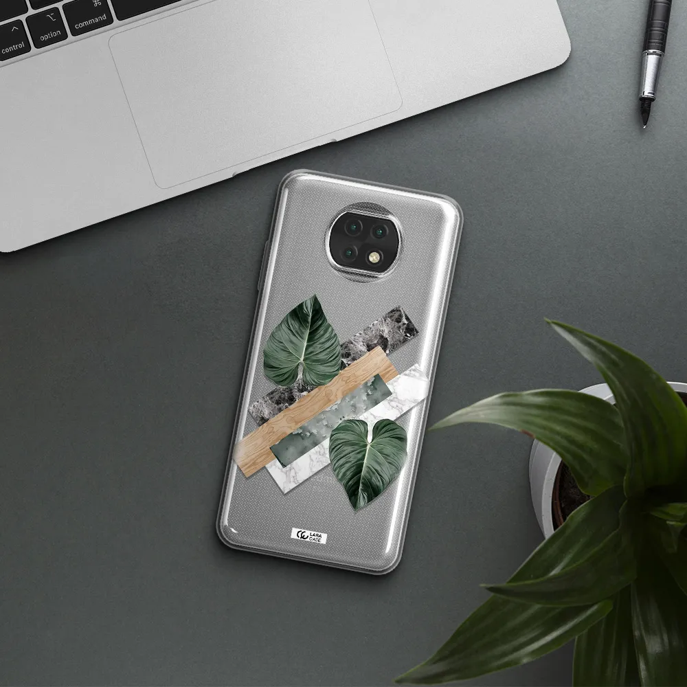 Tropical Leaves Xiaomi Redmi Note 9T Clear Tpu Case
