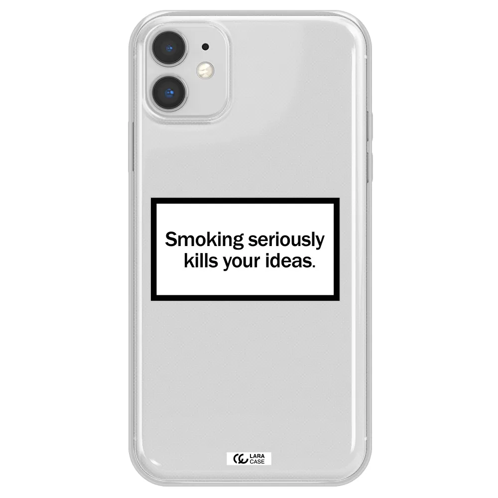 Cigarette Damage Apple iPhone 11 Clear TPU Case