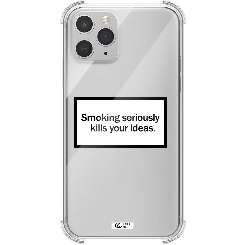 Cigarette Damage Apple iPhone 11 pro Clear PC Case