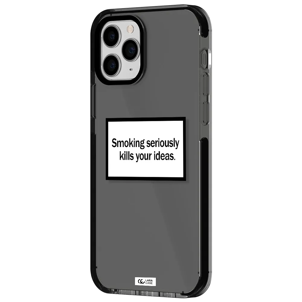 Cigarette Damage Apple iPhone 11 pro impact Smoke Black Case
