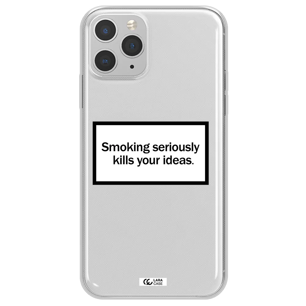 Cigarette Damage Apple iPhone 11 pro max Clear TPU Case