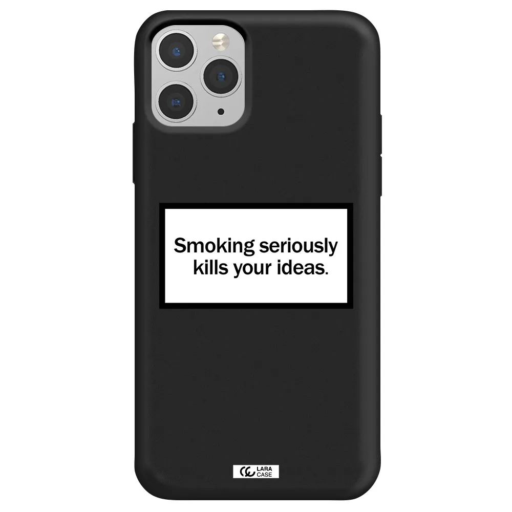 Cigarette Damage Apple iPhone 11 pro max Silicone black Case