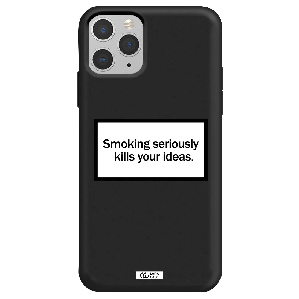 Cigarette Damage Apple iPhone 11 pro Silicone black Case
