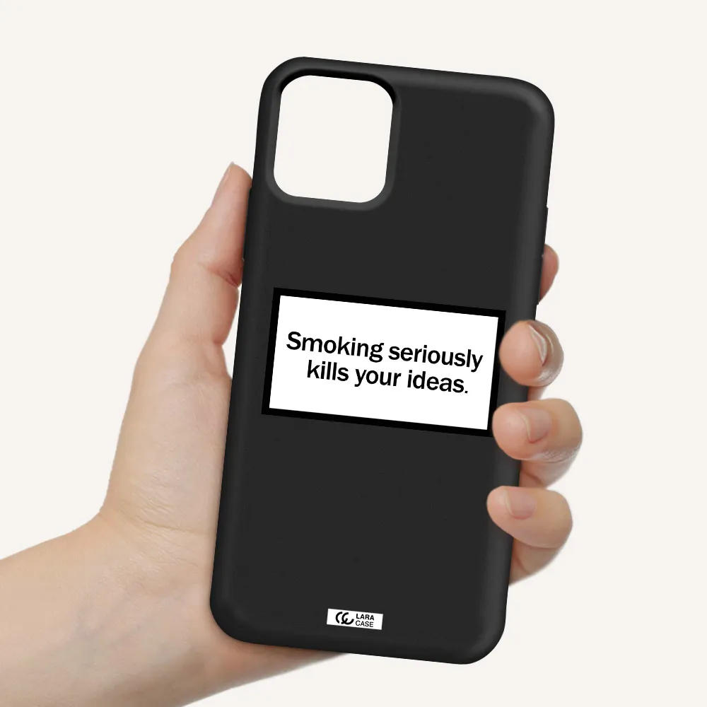 Cigarette Damage Apple iPhone 11 pro Silicone black Case