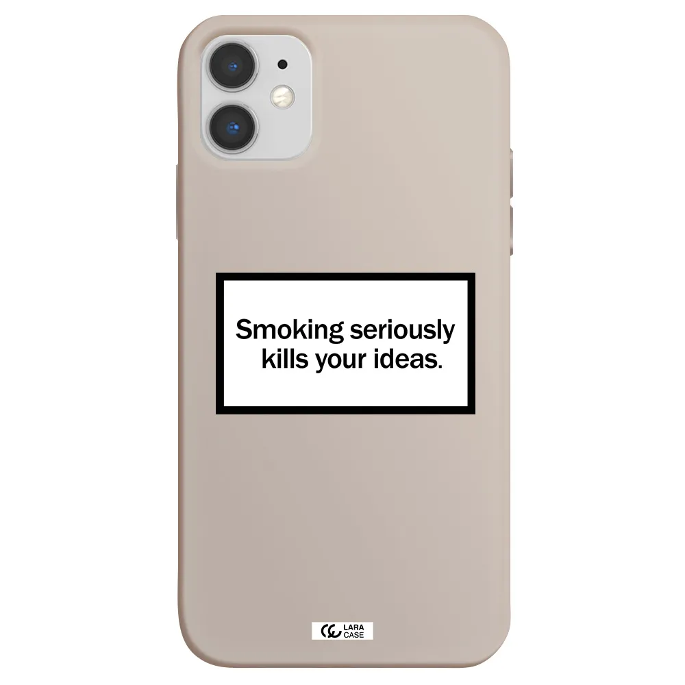 Cigarette Damage Apple iPhone 11 Silicone Stone Case