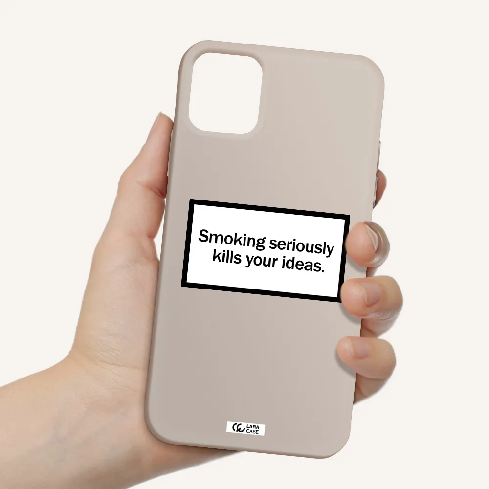 Cigarette Damage Apple iPhone 11 Silicone Stone Case