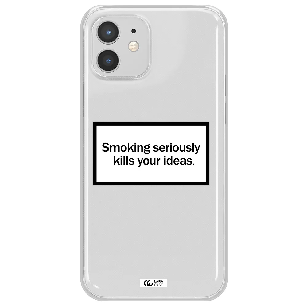 Cigarette Damage Apple iPhone 12 mini Clear TPU Case