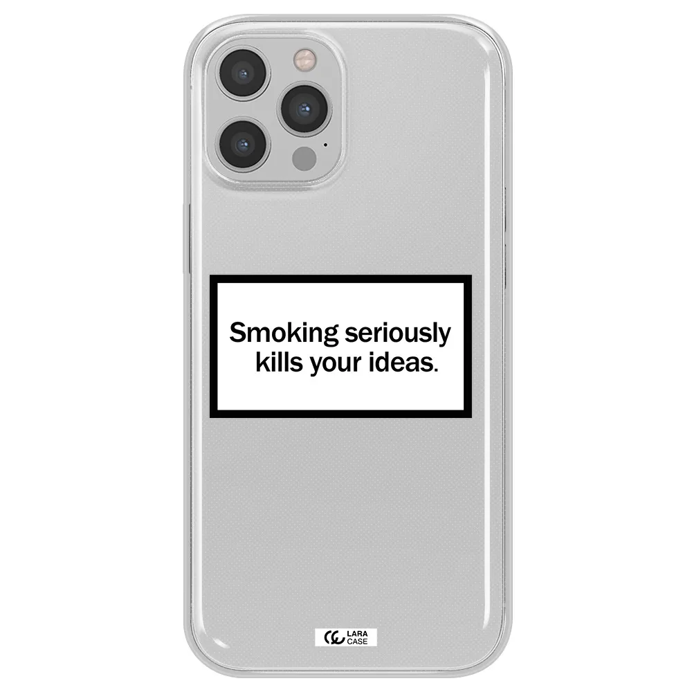 Cigarette Damage Apple iPhone 12 pro Clear TPU Case