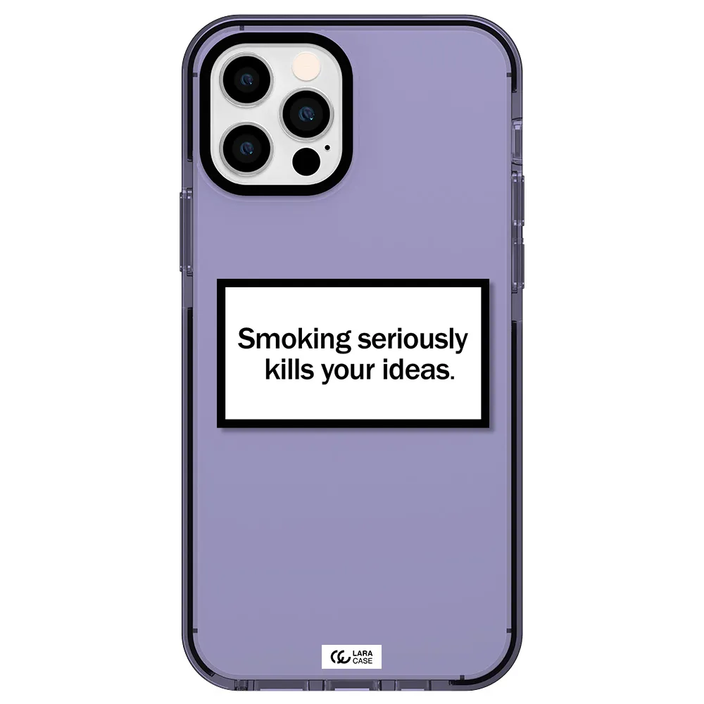 Cigarette Damage Apple iPhone 12 pro impact Lilac Case
