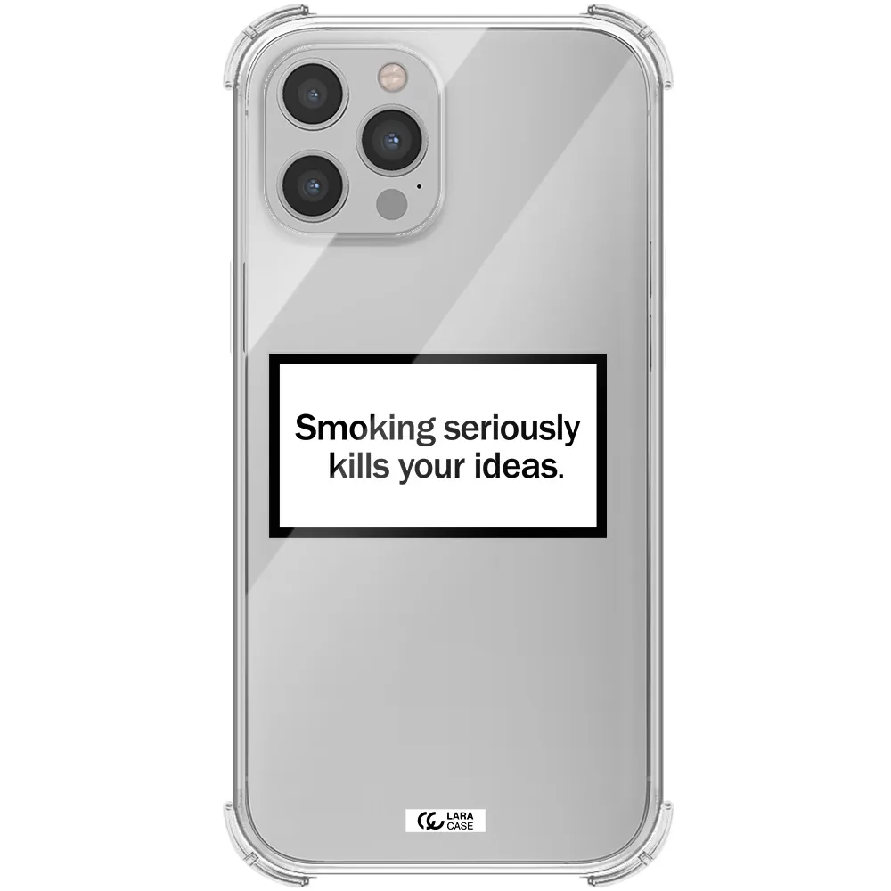 Cigarette Damage Apple iPhone 12 pro max Clear PC Case