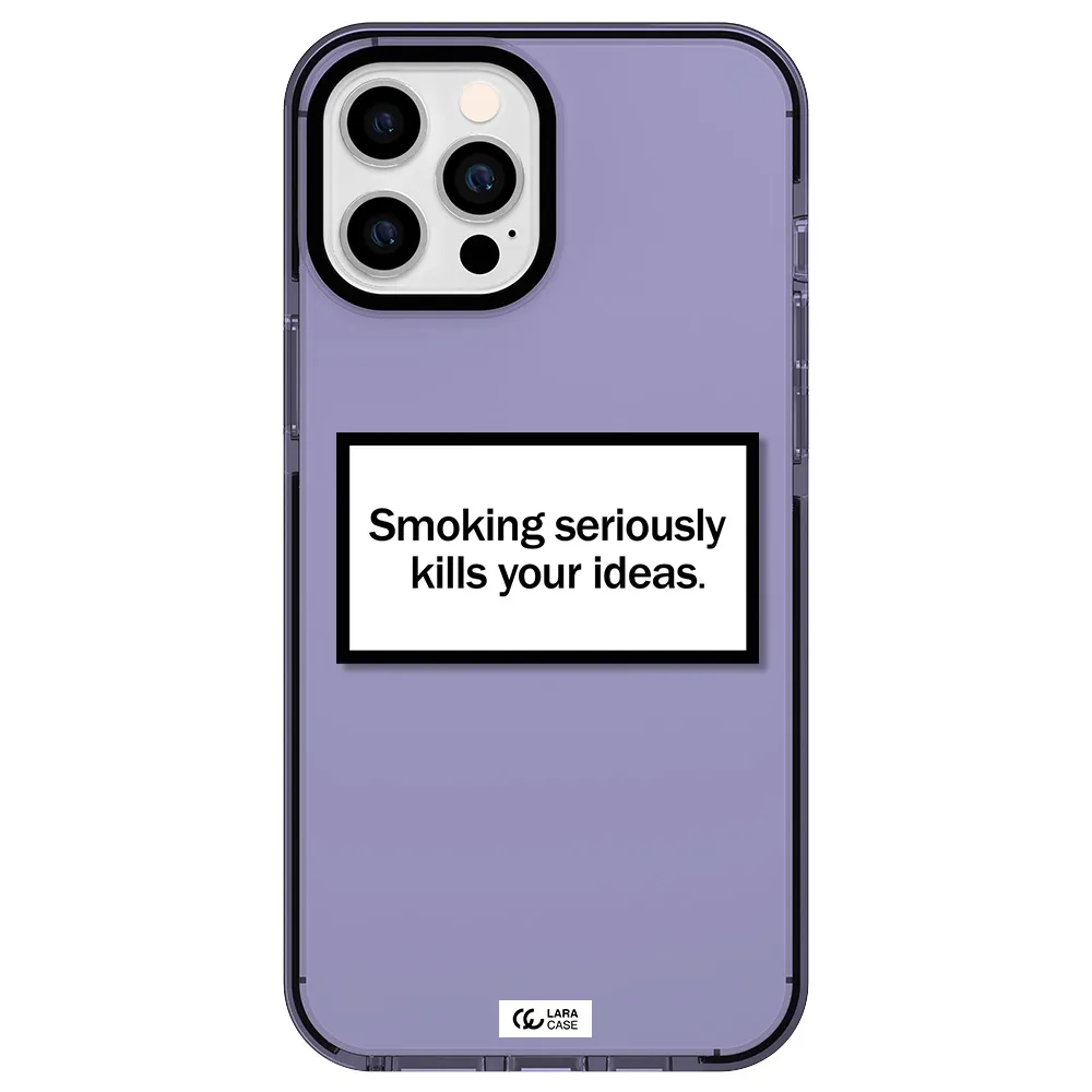 Cigarette Damage Apple iPhone 12 pro max impact Lilac Case