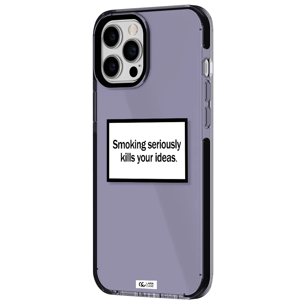 Cigarette Damage Apple iPhone 12 pro max impact Lilac Case