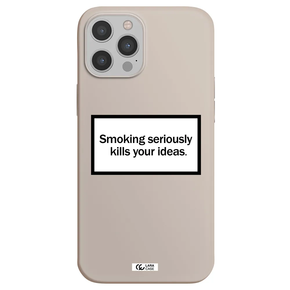 Cigarette Damage Apple iPhone 12 pro Silicone Stone Case