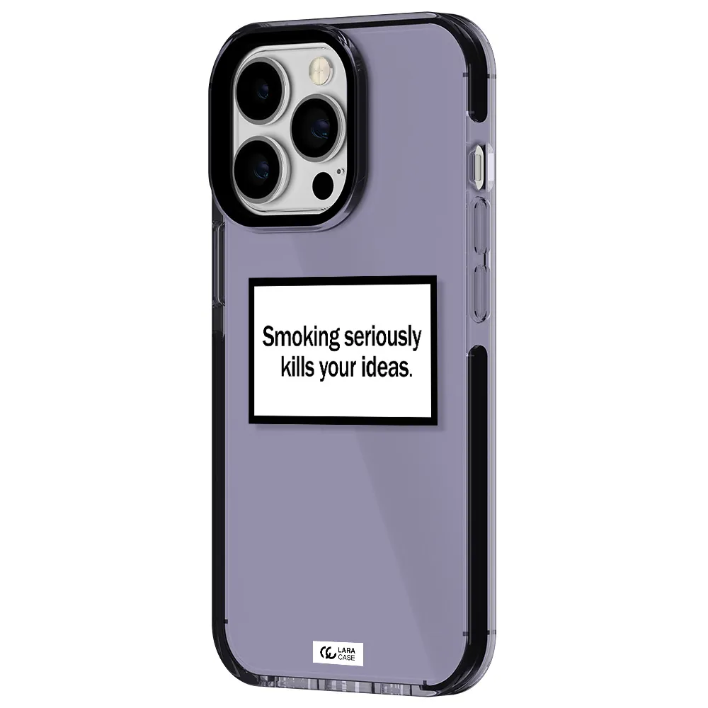 Cigarette Damage Apple iPhone 13 Pro impact Lilac Case