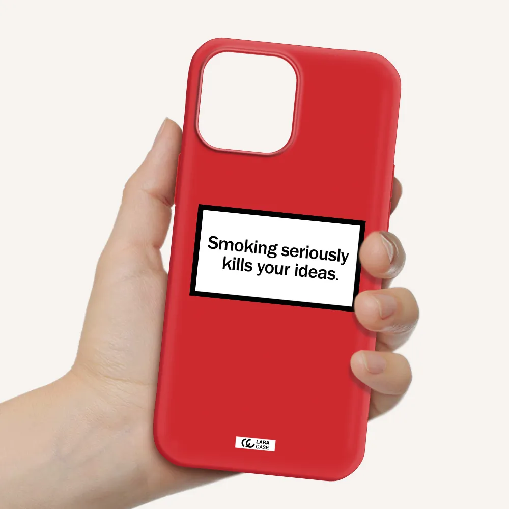 Cigarette Damage Apple iPhone 13 Pro Max Silicone Imperial Red Case