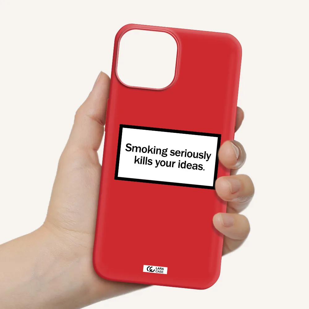 Cigarette Damage Apple iPhone 13 Silicone Imperial Red Case