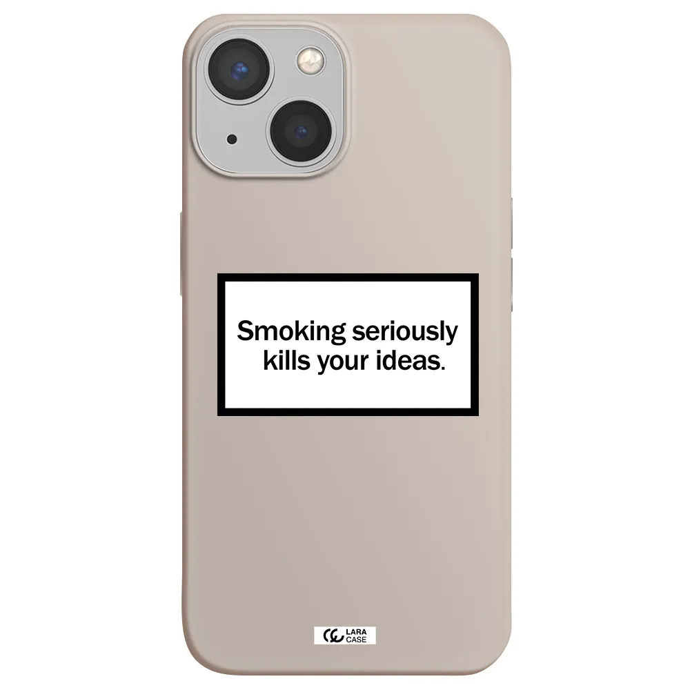 Cigarette Damage Apple iPhone 13 Silicone Stone Case